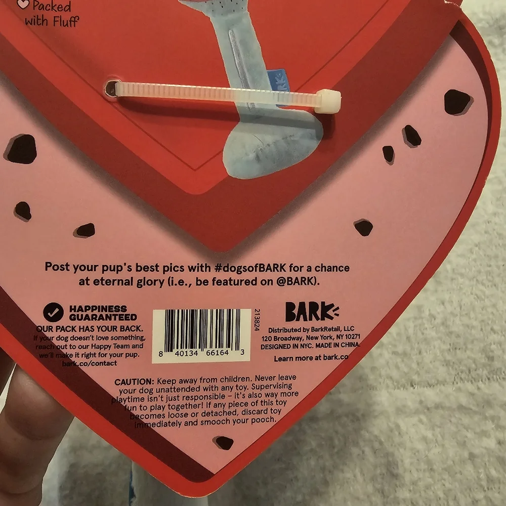 Bark Box Rose Champagne Flute Dog Toy